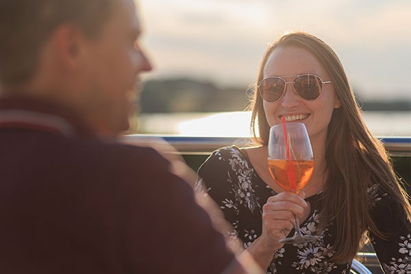 Aperol Spritz bei Sonnenuntergang